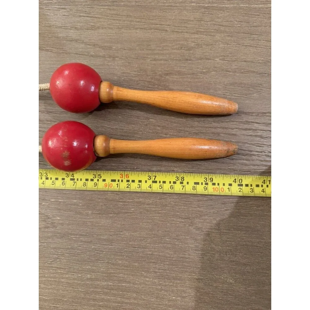 Vintage Sport Craft Jump Rope Wooden Handles Ball Bearing W/Box - Picture 5 of 7